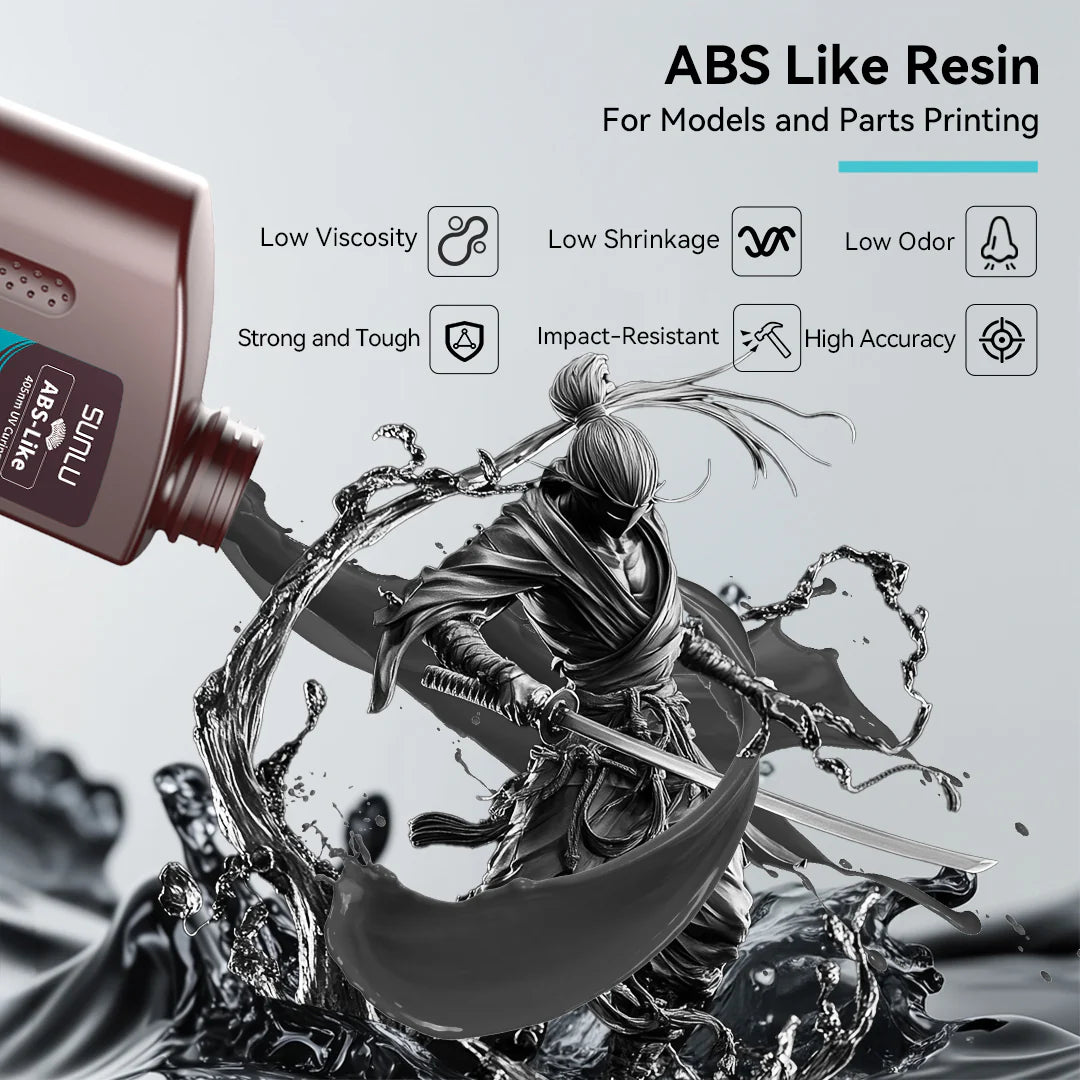 [USA Prime Deal] 1000g ABS Like Resin and Water-wash ABS Like Resin