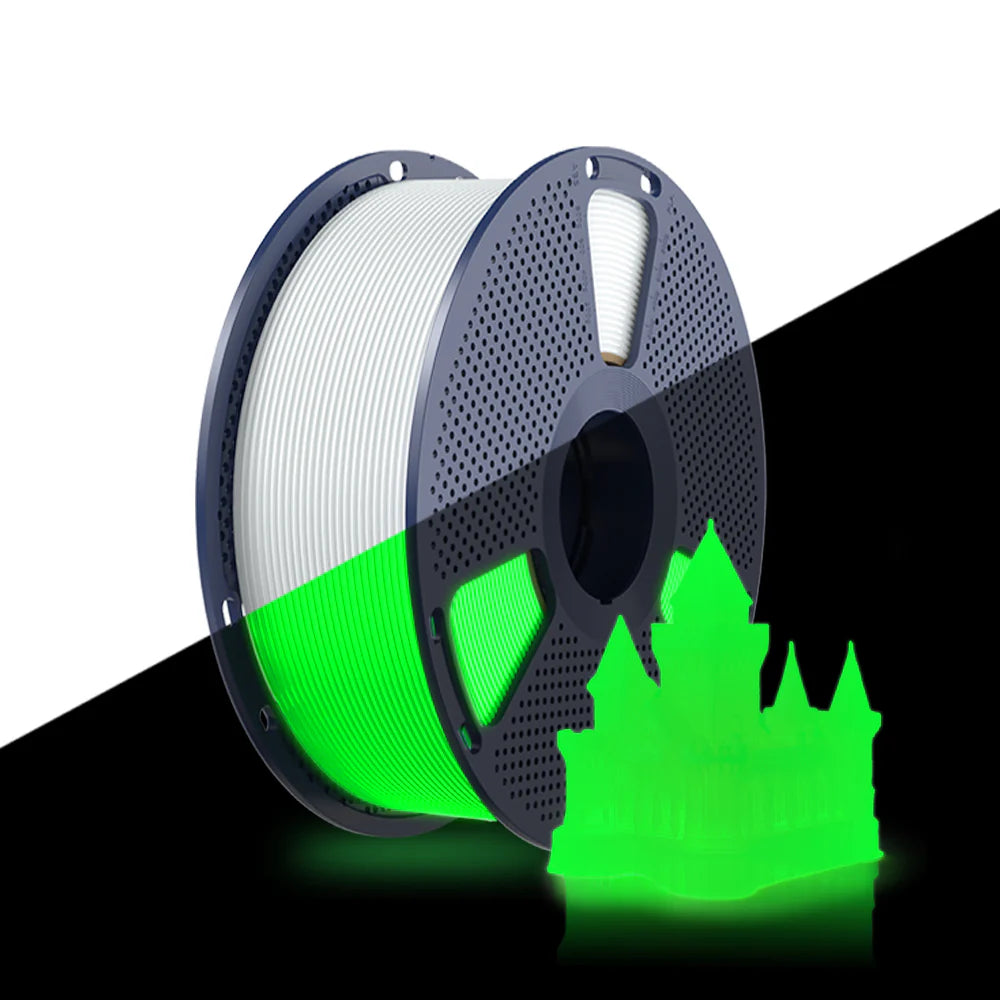 [MOQ: 3KG] Glow in The Dark (Luminous) PLA 3D Printer Filament 1KG