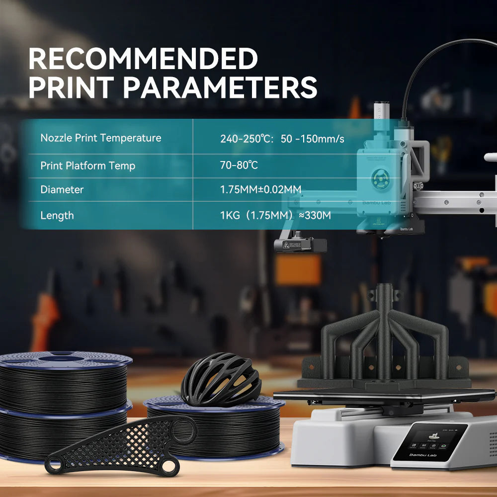 PETG-CF(PETG Carbon Fiber) 3D Printer Filament 1KG
