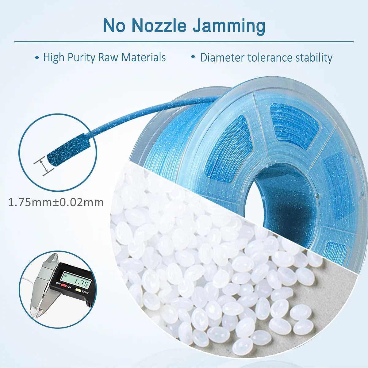 [MOQ: 3KG] Twinkling 3D Printer PLA Filament 1KG