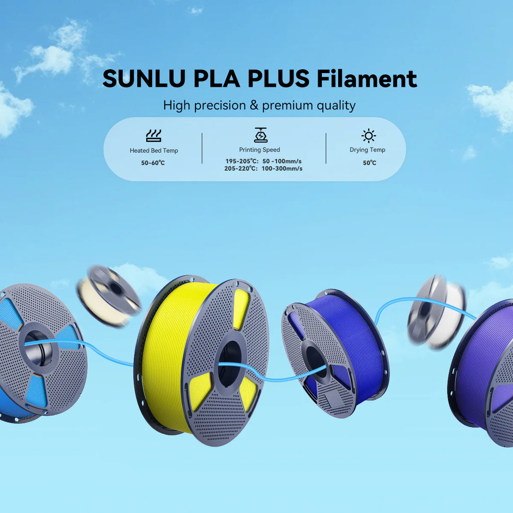 PLA+(PLA Plus) 3D Printer Filament 1KG Spool, Mix & Match Over 6 Rolls Bulk Order