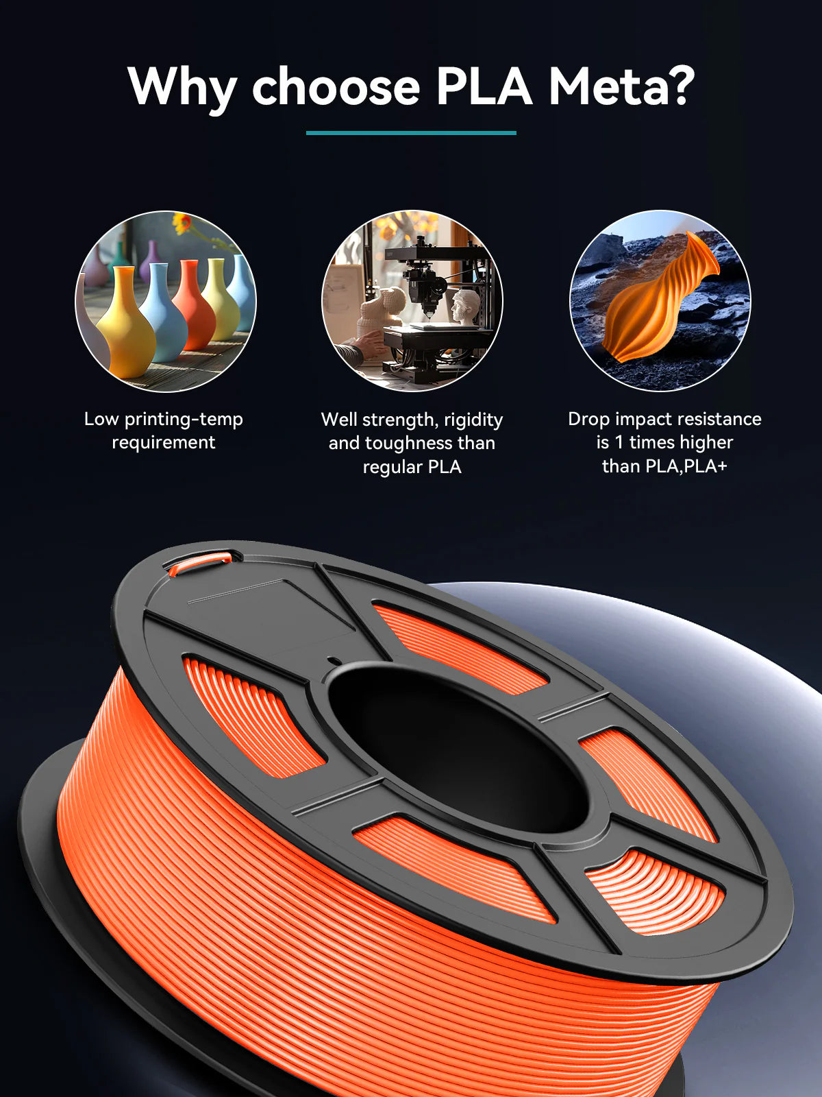 [MOQ: 6KG] PLA Macaron Colors (PLA Meta) 3D Printer Filament 1KG