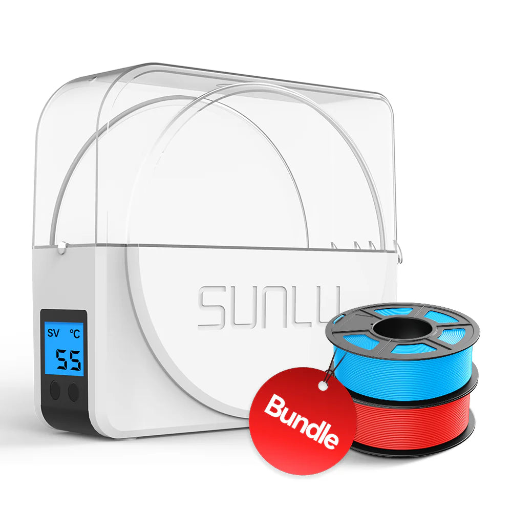 Get PLA at $6.6/KG | SUNLU S1 Plus Filament Dryer and PLA Filament Bundle