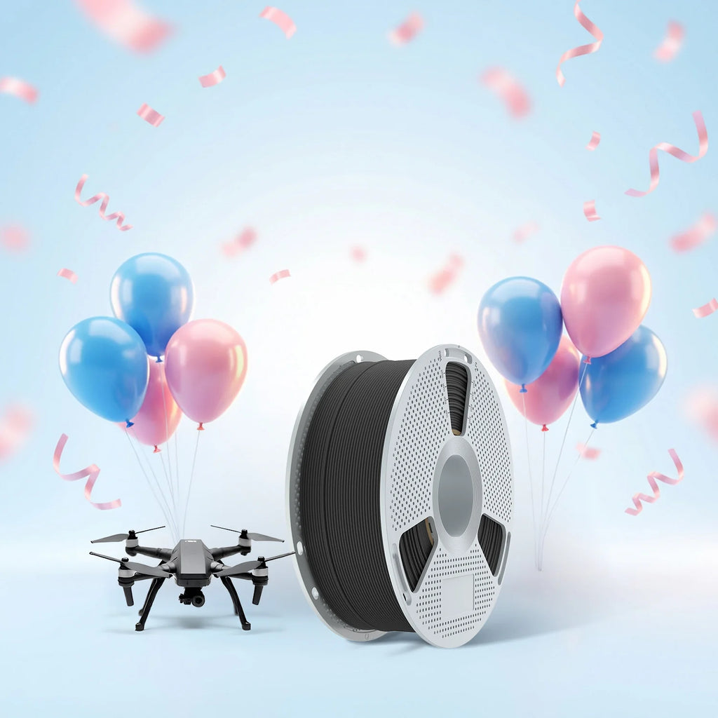 Nylon-12 Carbon Fiber (PA12-CF) 3D Printer Filament 1KG