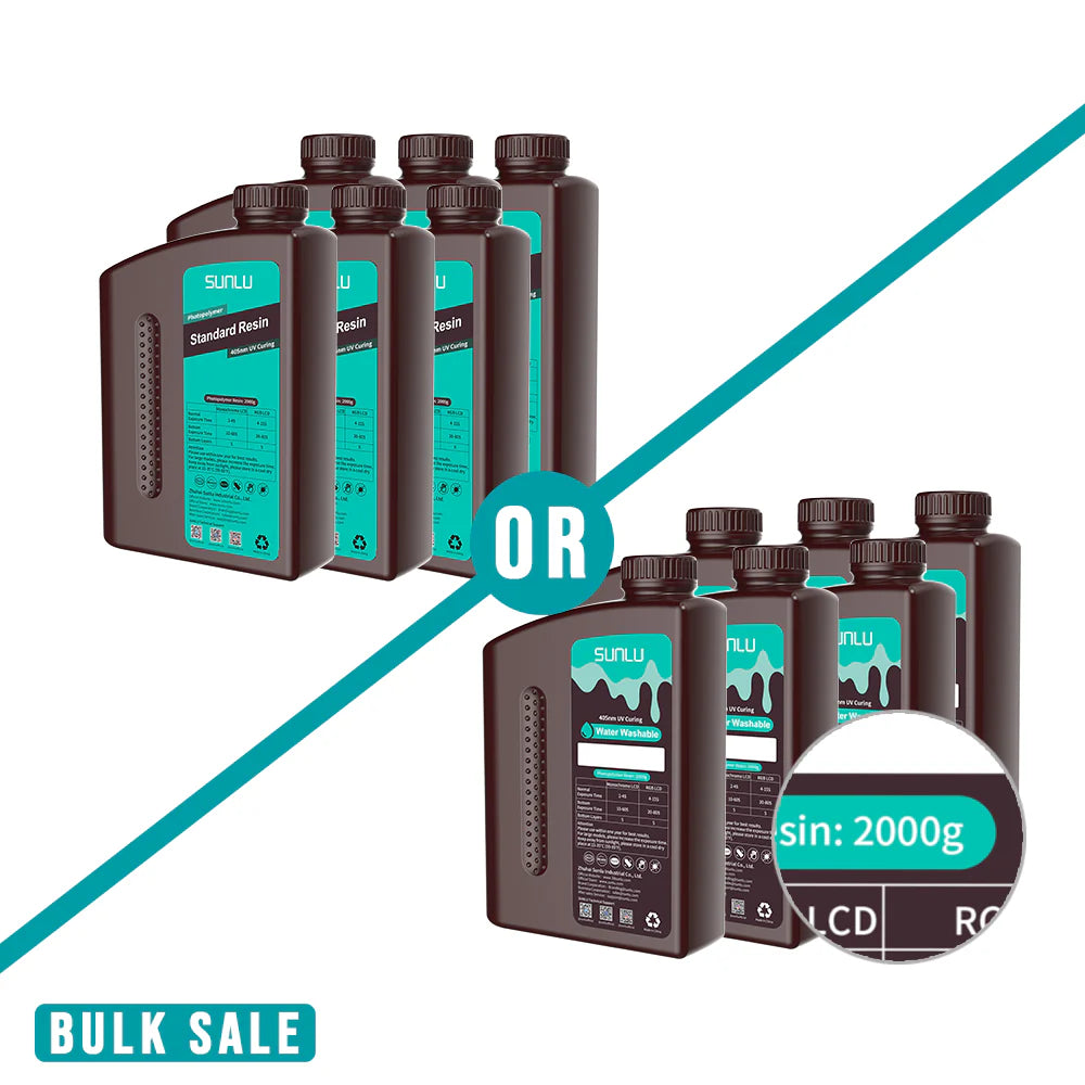 [Get 3 for the Price of 2] 2000g Standard Resin, Water-Wash Standard Resin, ABS Like Resin and High-tough Resin