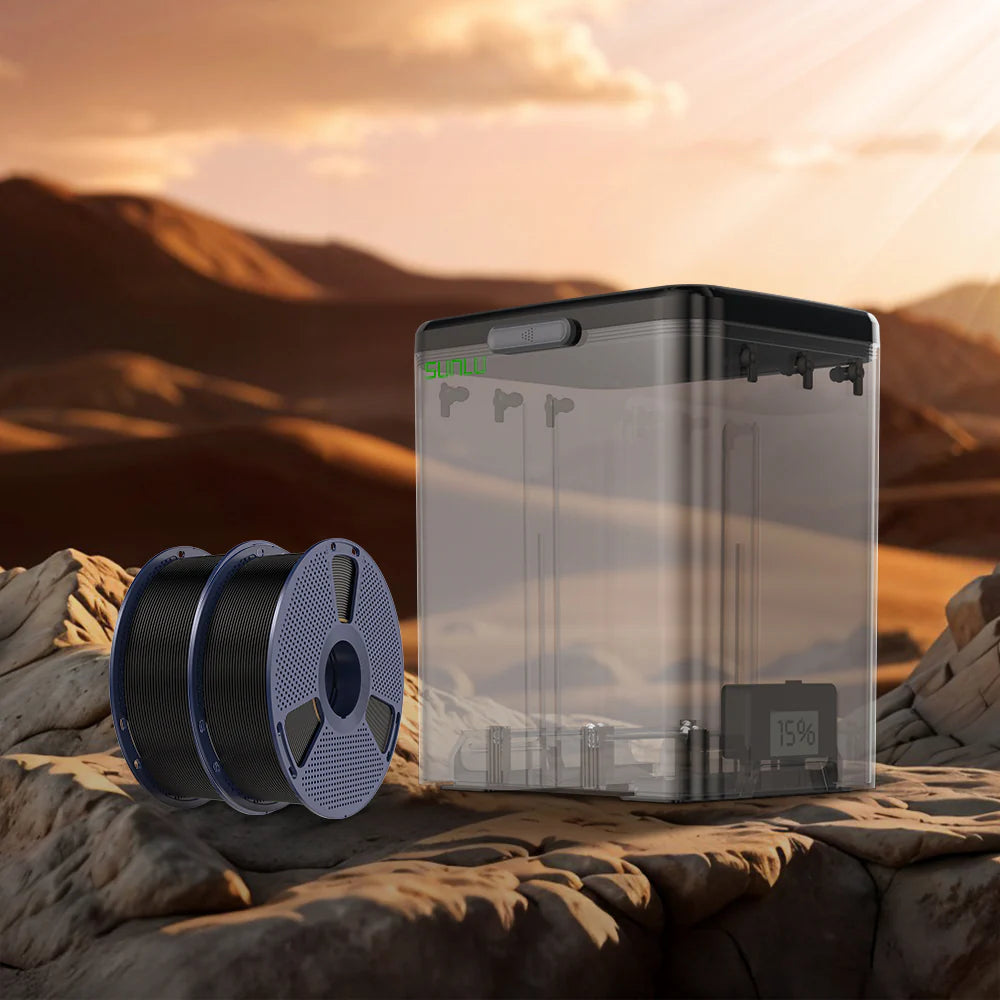 SUNLU FilaDryer SP2, 2-in-1 Filament Dryer Combine with Storage Box, Compatible with spool size 1kg×2 or 2kg×1 or 3kg×1