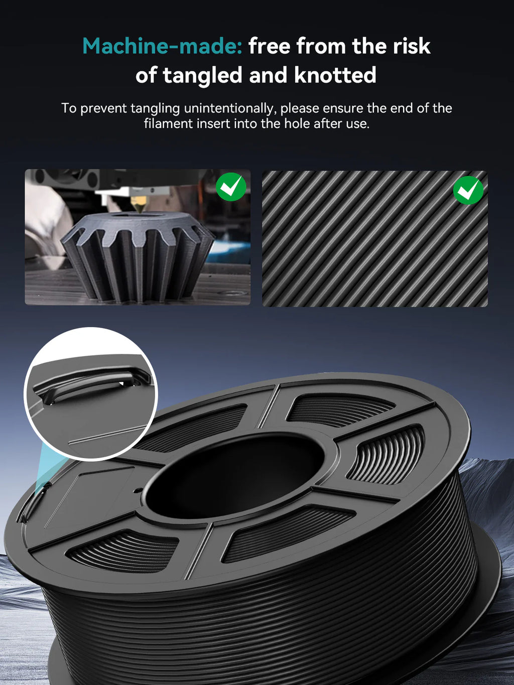 PLA 3KG Large Spool 3D Printer Filament 3KG