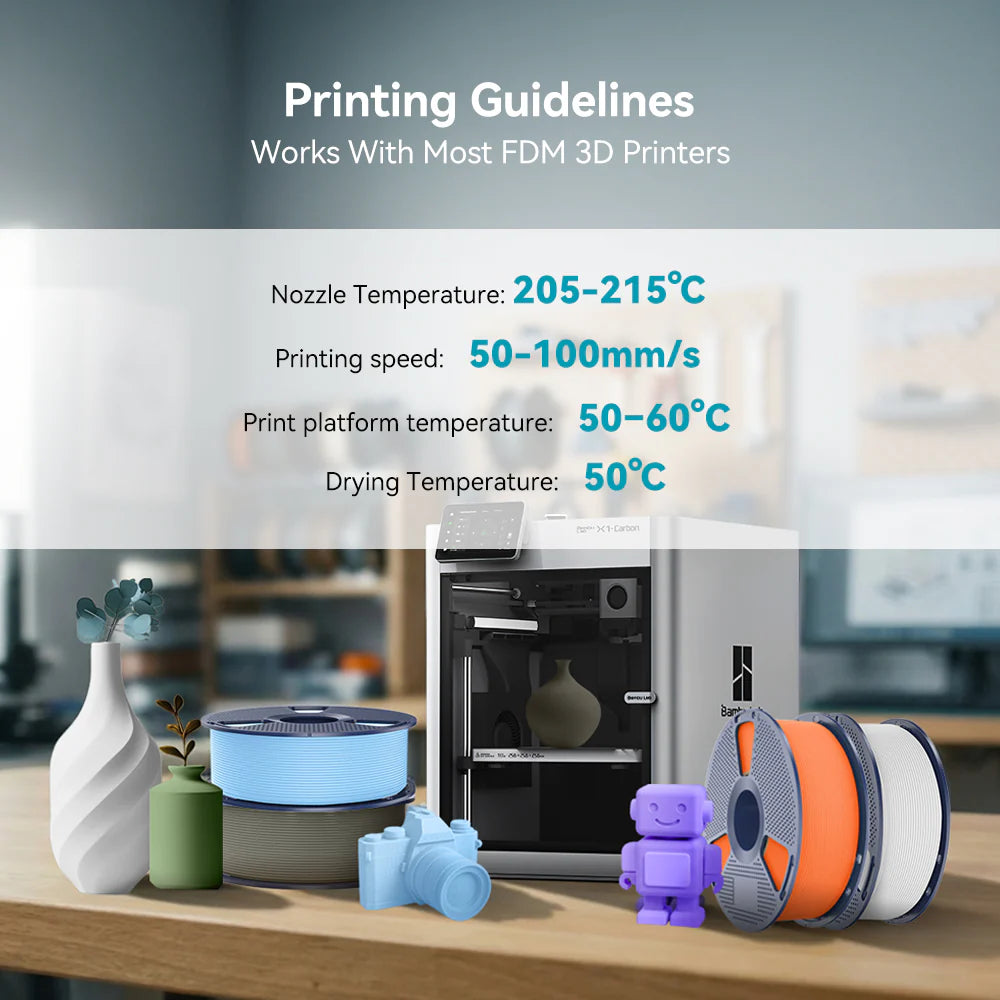 [MOQ: 6KG] Matte PLA 3D Printer Filament 1KG