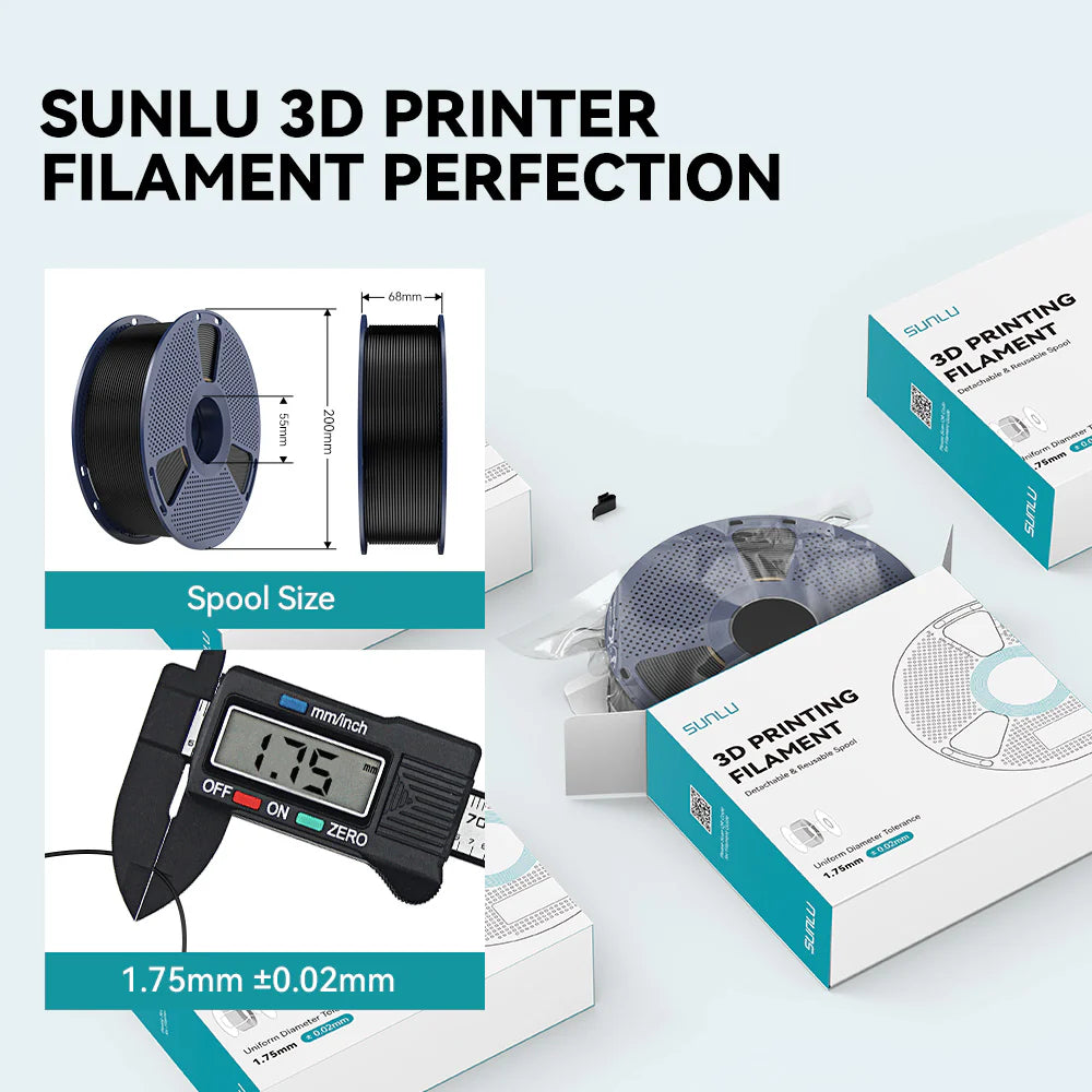 PLA 3D Printer Filament 1KG Spool, Mix & Match Over 6 Rolls Bulk Order