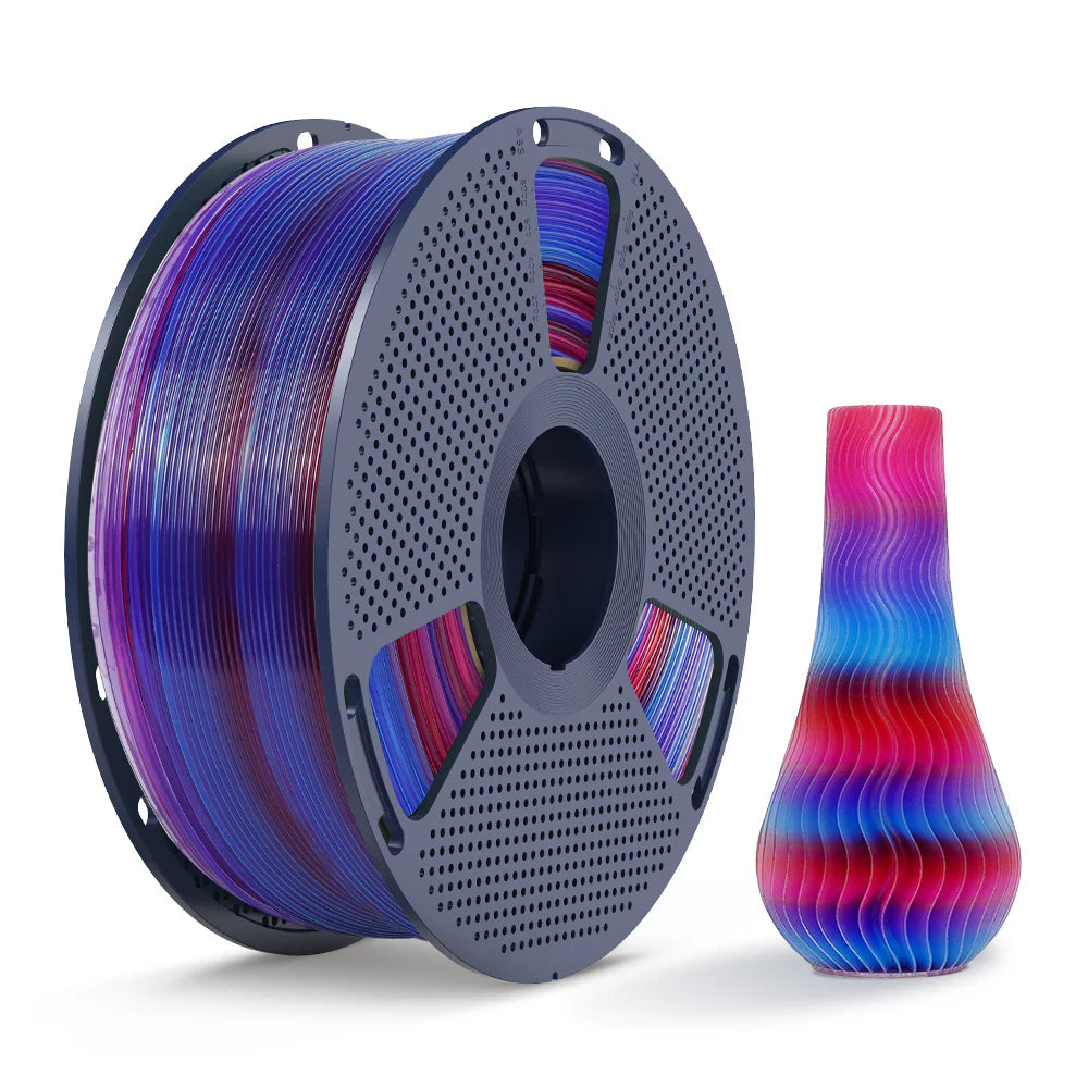 [MOQ: 3KG] PLA, SILK, PETG Rainbow Filament 3D Printer Filament 1KG