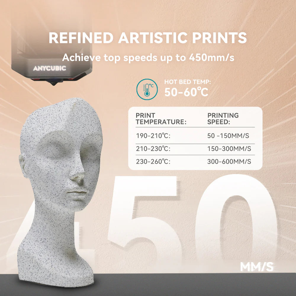 [MOQ: 3KG] High Speed PLA Marble 3D Printer Filament 1KG