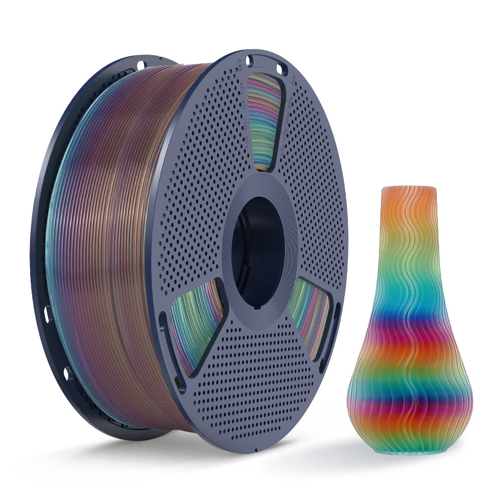 [MOQ: 3KG] PLA, SILK, PETG Rainbow Filament 3D Printer Filament 1KG
