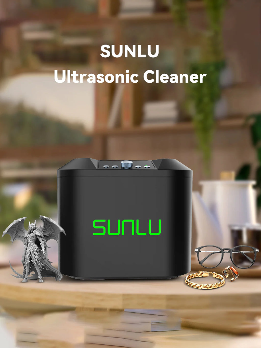 Ultrasonic Cleaner 2.7L with Multi-Speed Options and Time Control