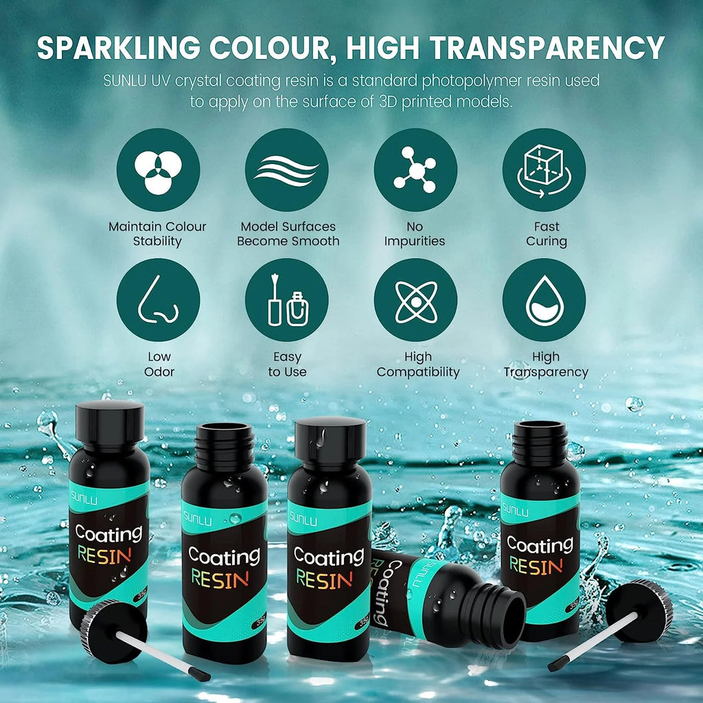 Crystal Coating Resin for DIY Crafts Jewelry Making Casting and Coating