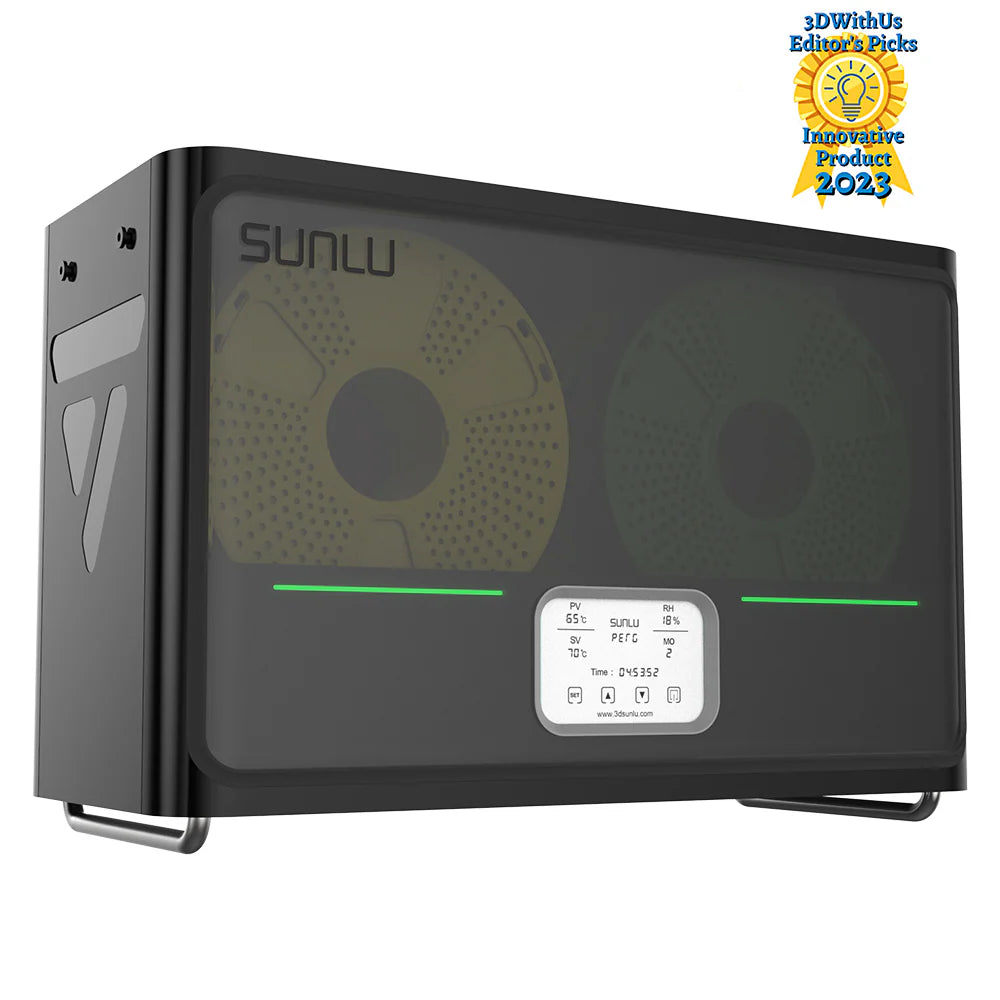 SUNLU FilaDryer S4, Temperature Balance and High Efficiency, the First Dryer for 4 Spools Capacity