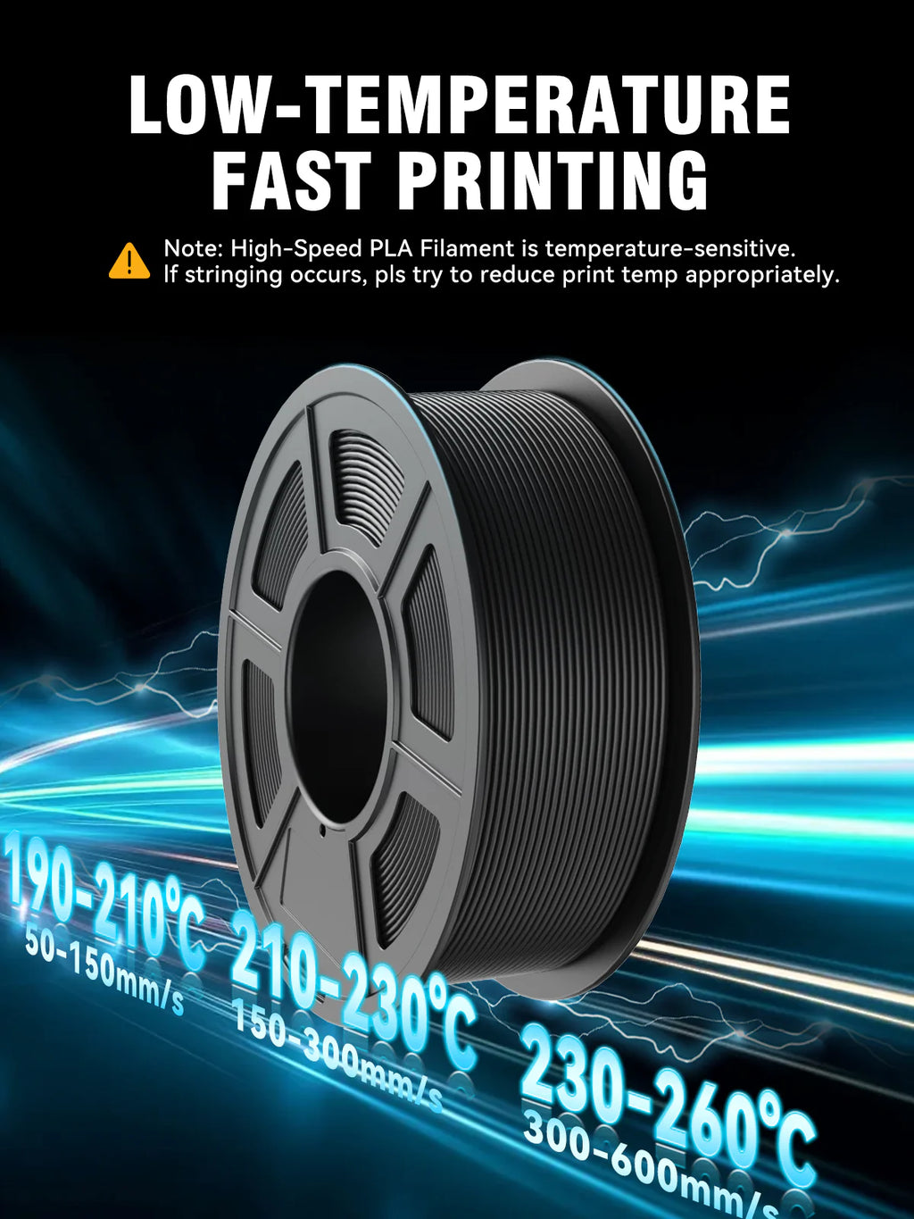 [MOQ: 6KG] High Speed PLA(HS_PLA) 3D Printer Filament 1KG
