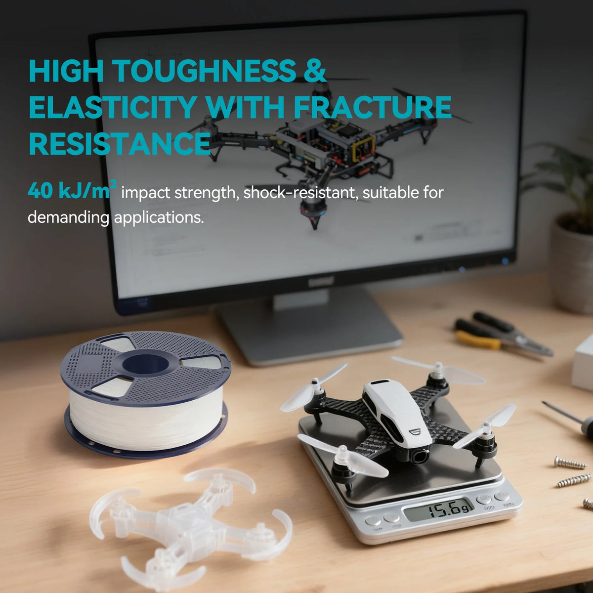 PP (Polypropylene) 3D Printer Filament 0.8KG