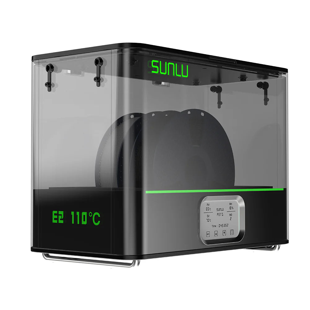 SUNLU FilaDryer E2, Up to 110℃, Professional Drying and Annealing, Born for Engineering 3D Printing Filaments