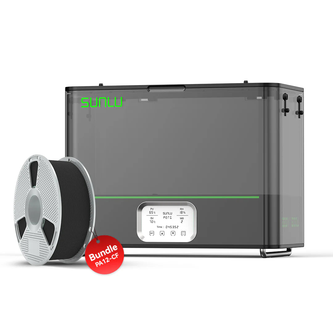 SUNLU FilaDryer E2, Up to 110℃, Professional Drying and Annealing, Born for Engineering 3D Printing Filaments