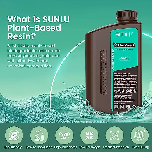 [MOQ: 6 Bottles] No Odor Standard Resin Plant-Based Resin 1000G