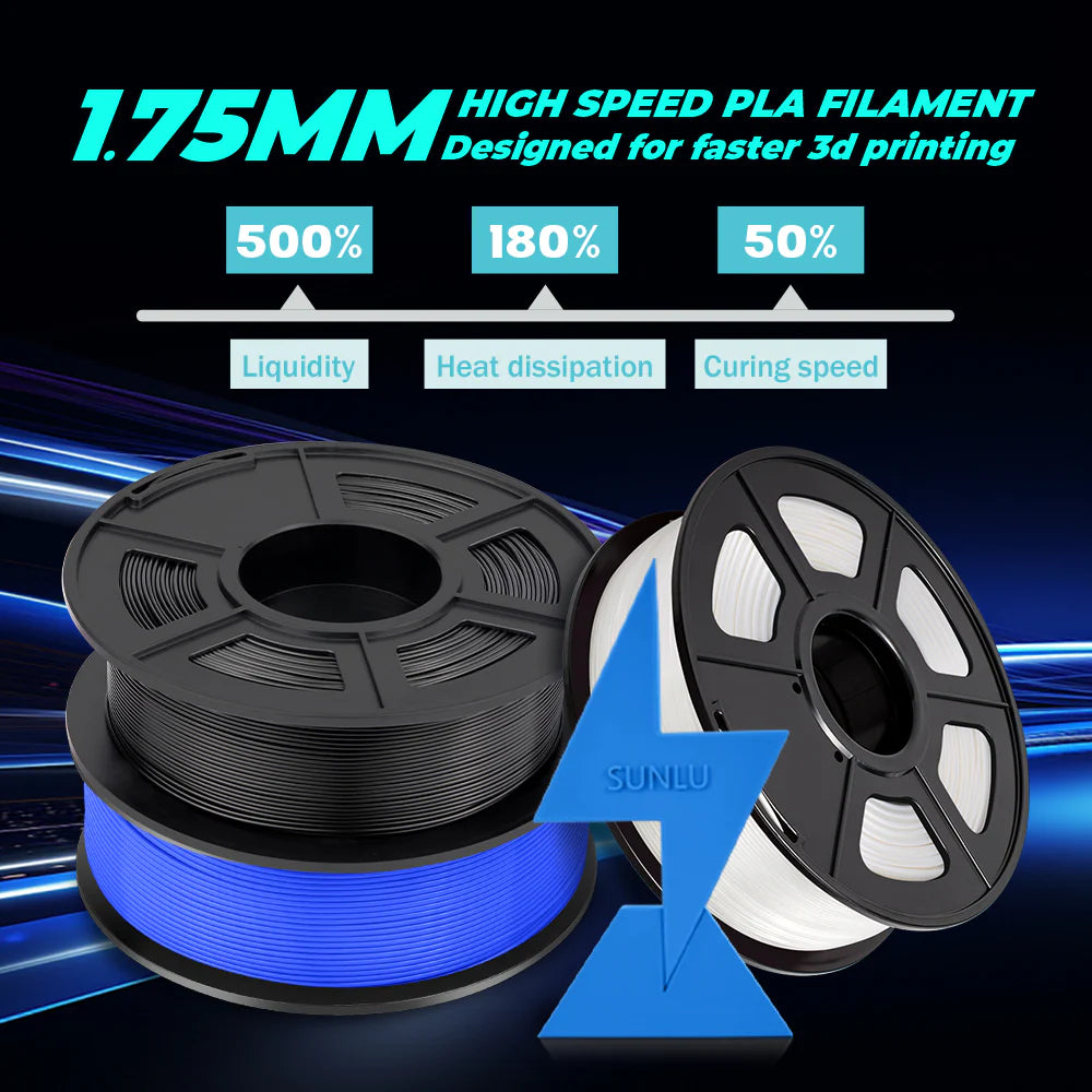 High Speed PLA 3KG Large Spool 3D Printer Filament 3KG