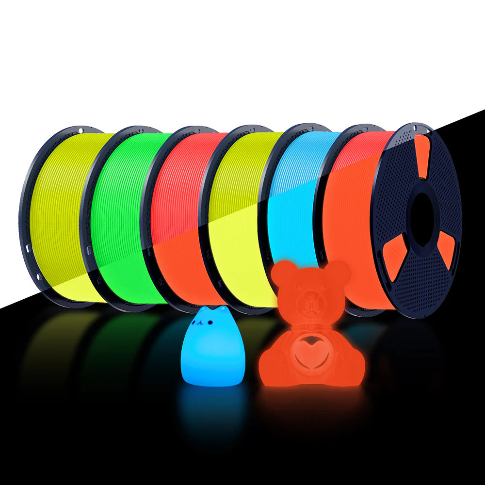 [MOQ: 3KG] PETG Glow in The Dark (Luminous) 3D Printer Filament 1KG
